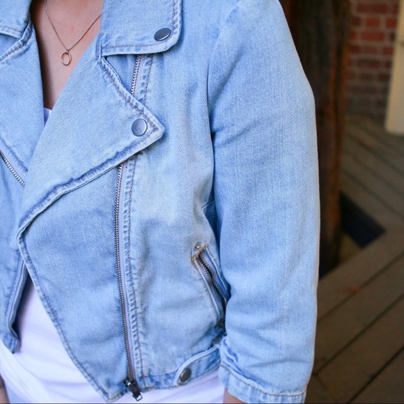 Denim Motorcycle Jacket - Picture 2 of 2